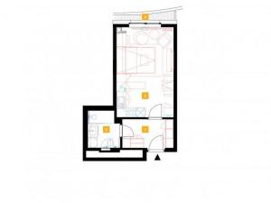 Pronájem bytu 1+kk, Praha - Stodůlky, Mukařovského, 30 m2