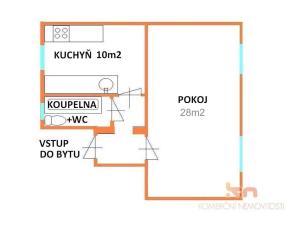 Pronájem bytu 1+1, Brno, Gorkého, 45 m2