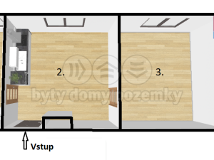 Pronájem bytu 2+kk, Dobříš, U Ovčína, 36 m2