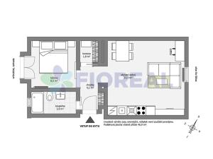 Pronájem bytu 2+kk, Praha - Kobylisy, Ke Stírce, 50 m2