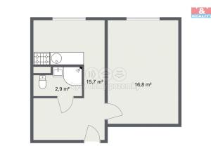 Pronájem bytu 1+1, Horní Slavkov, Poštovní, 35 m2