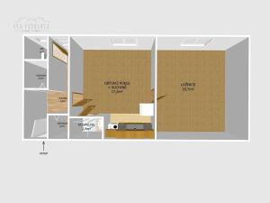 Pronájem bytu 2+kk, Plzeň, Edvarda Beneše, 48 m2