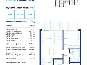 Pronájem bytu 2+kk, Brno, Lidická, 60 m2