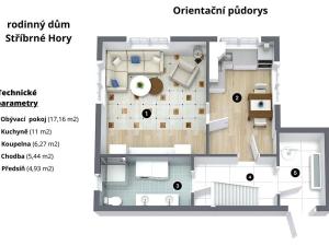 Prodej chalupy, Stříbrné Hory, 69 m2