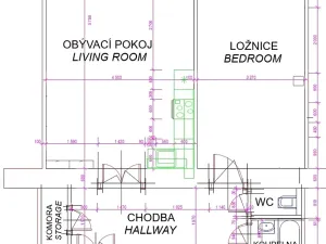 Pronájem bytu 2+kk, Praha - Žižkov, Ondříčkova, 63 m2