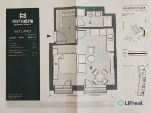 Pronájem bytu 1+kk, Liberec, Na Perštýně, 36 m2