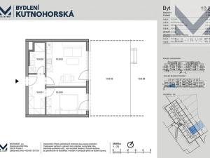 Prodej bytu 2+kk, Praha - Dolní Měcholupy, Kutnohorská, 40 m2