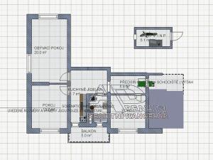 Pronájem bytu 3+kk, České Budějovice, Slunečná, 66 m2