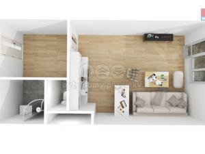 Pronájem bytu 1+kk, Plzeň - Doubravka, Moravská, 44 m2