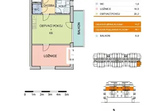 Prodej bytu 2+kk, Olomouc, Aloise Rašína, 46 m2