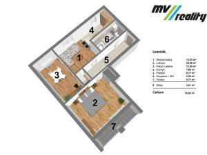 Prodej bytu 3+1, Poděbrady, nám. T.G.Masaryka, 66 m2