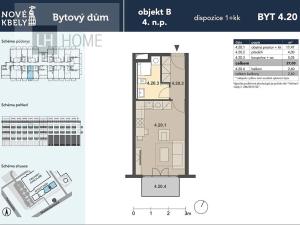 Prodej bytu 1+kk, Praha - Kbely, 26 m2