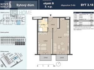 Prodej bytu 2+kk, Praha, 54 m2