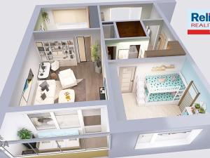 Prodej bytu 3+1, Liberec, Kapraďová, 72 m2