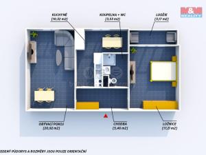 Prodej bytu 2+1, Rokycany - Střed, Josefa Knihy, 57 m2