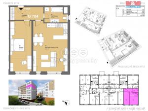 Pronájem bytu 2+kk, České Budějovice - České Budějovice 2, České Vrbné, 75 m2