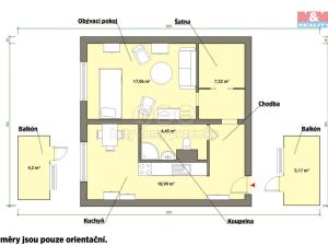 Prodej bytu 1+1, Mariánské Lázně - Úšovice, Havlíčkova, 47 m2