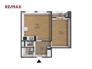Prodej bytu 2+kk, Praha - Černý Most, Vybíralova, 42 m2