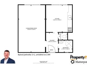Prodej bytu 2+kk, Ústí nad Labem - Krásné Březno, Rozcestí, 40 m2