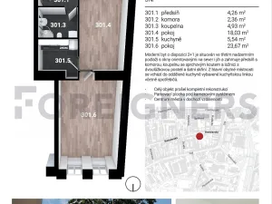 Pronájem bytu 2+1, Brno, Bratislavská, 59 m2
