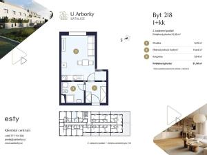 Prodej bytu 1+kk, Praha - Satalice, Za Novákovou zahradou, 32 m2