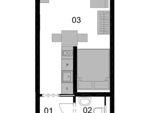 Pronájem bytu 1+kk, Brno, Placzkova, 33 m2