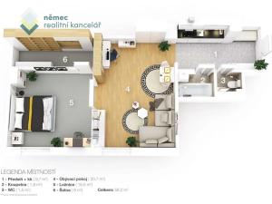 Prodej bytu 2+kk, Praha - Vysočany, Mlékárenská, 56 m2
