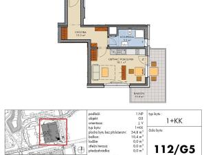 Prodej bytu 1+kk, Praha - Dolní Měcholupy, Honzíkova, 35 m2