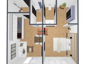 Pronájem bytu 2+kk, Bechyně, U Nádraží, 44 m2