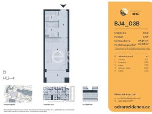 Prodej bytu 1+kk, Praha - Bohnice, Lodžská, 31 m2