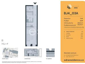 Prodej bytu 1+kk, Praha - Bohnice, Lodžská, 31 m2