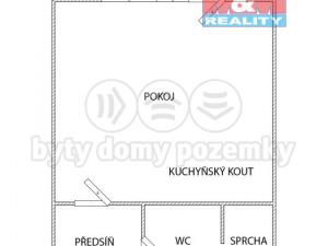 Pronájem bytu 1+kk, Ostrava - Moravská Ostrava, U Parku, 28 m2
