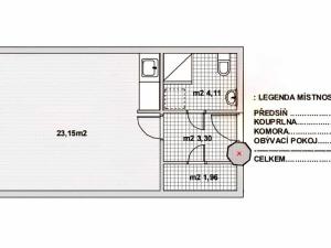 Pronájem bytu 1+kk, Brno, Svitavské nábřeží, 32 m2