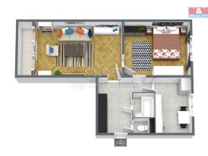 Prodej bytu 2+1, Nová Role, Krátká, 50 m2