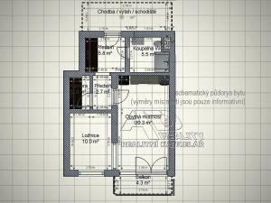 Pronájem bytu 2+kk, České Budějovice, Nová, 47 m2