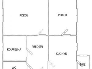 Prodej bytu 2+1, Most, tř. Budovatelů, 56 m2