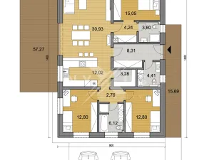 Prodej rodinného domu, Vlkava, Na Bahýnkách, 116 m2