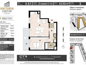Prodej bytu 2+kk, Praha - Žižkov, U Viktorie, 67 m2