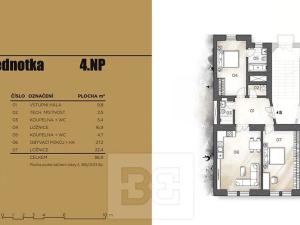 Prodej bytu 3+kk, Praha - Nové Město, Dittrichova, 87 m2