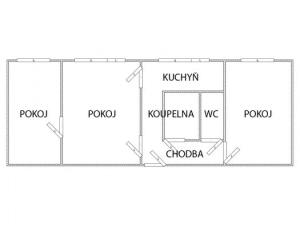 Prodej bytu 3+1, Milevsko, Čs. armády, 68 m2