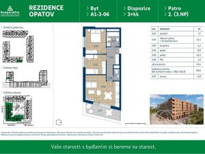 Pronájem bytu 3+kk, Praha - Chodov, Líbalova, 60 m2