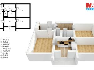 Prodej bytu 3+1, Pardubice - Studánka, Jana Zajíce, 74 m2