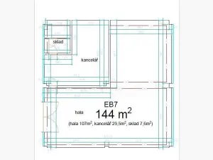Pronájem skladu, Praha - Michle, Magistrů, 530 m2