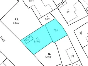 Dražba pozemku, Kněževes, Na Staré silnici, 393 m2