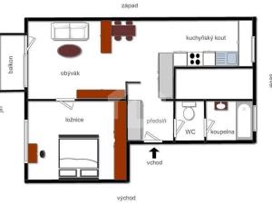 Pronájem bytu 2+kk, České Budějovice - České Budějovice 7, Roudenská, 50 m2