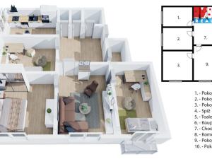 Prodej bytu 4+1, Praha - Nusle, U družstva Repo, 102 m2
