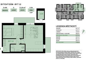 Prodej bytu 2+kk, Chvaletice, V Telčicích, 58 m2