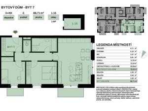Prodej bytu 3+kk, Chvaletice, V Telčicích, 87 m2