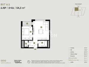 Prodej bytu 2+kk, Praha - Libeň, Zenklova, 54 m2