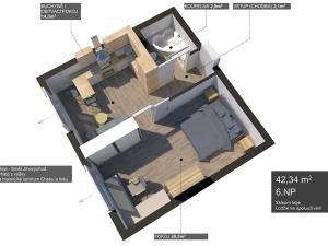 Pronájem bytu 1+1, Cheb, Hrnčířská, 42 m2